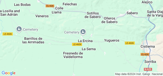 Mapa de Ercina