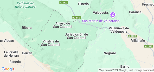 Mapa de Jurisdicción de San Zadornil