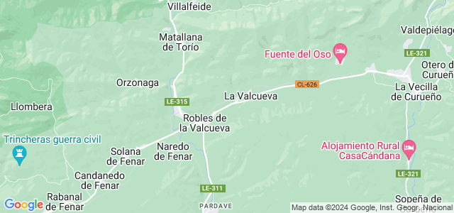 Mapa de Matallana de Torío