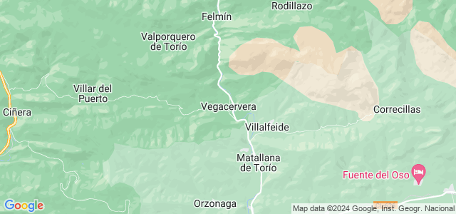 Mapa de Vegacervera