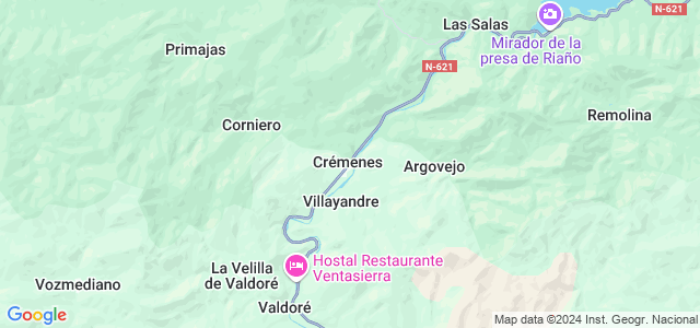 Mapa de Crémenes