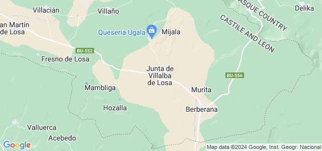 Mapa de Junta de Villalba de Losa