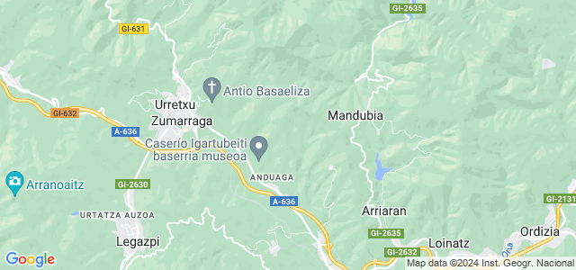 Mapa de Ezkio-Itsaso