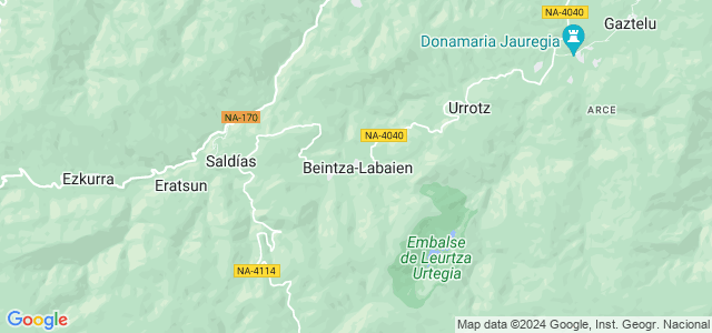 Mapa de Beintza-Labaien