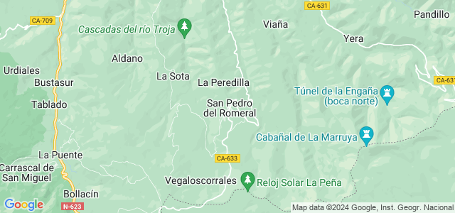 Mapa de San Pedro del Romeral