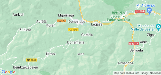 Mapa de Donamaria