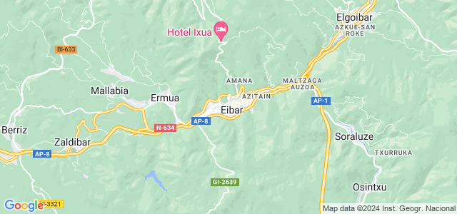 Mapa de Eibar