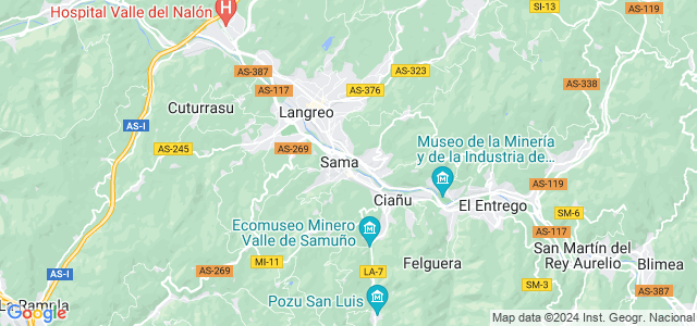 Mapa de Langreo