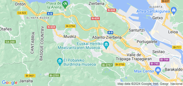 Mapa de Abanto y Ciérvana-Abanto Zierbena