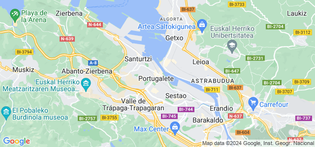 Mapa de Portugalete