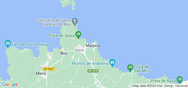 Mapa de Malpica de Bergantiños