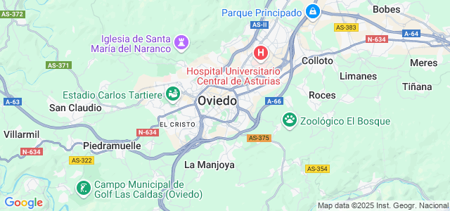 Mapa de Oviedo