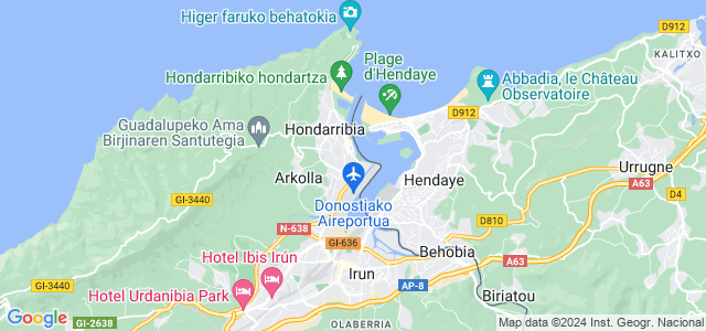 Mapa de Hondarribia