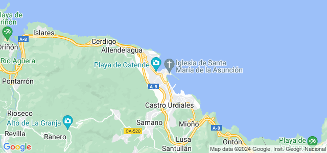 Mapa de Castro-Urdiales