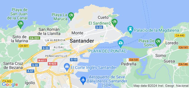 Mapa de Santander