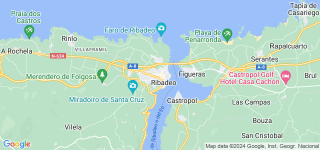 Mapa de Ribadeo